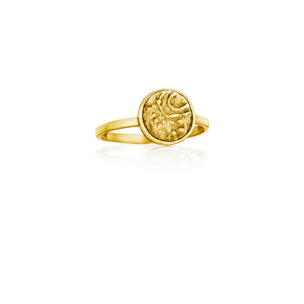 Gnesh laxmi gold coin finger ring « Panchakanya Jewellers
